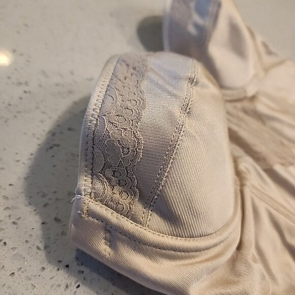 Vintage Goddess Strapless Bra 34C Model 611 Nude Underwire Boned Union Made - Picture 3 of 7